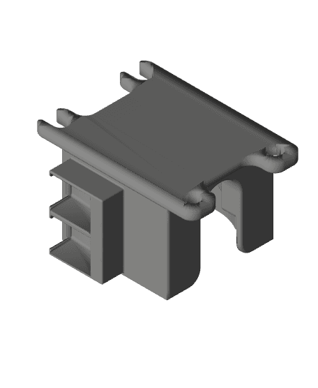 Cloudray HT30 Coolant Flow Sensor Mount with optional WAGO 221 Mounts 3d model