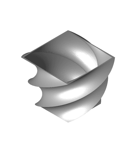 Twistedsquarevase.stl 3d model