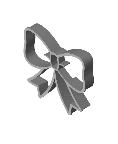 Bow Tie Cookie Cutter, Biscuit Cutter 3d model