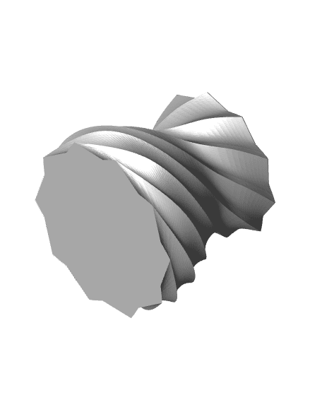 Twisted Spiral Vase 3d model