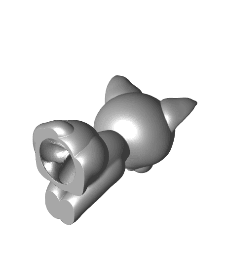 Cat Tea Light 3d model