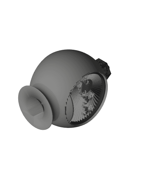 Santa & Reindeer Ornament Globe.3mf 3d model