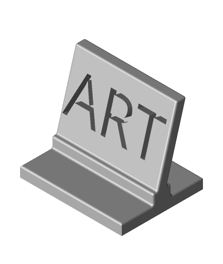 Art Decor sign 3d model