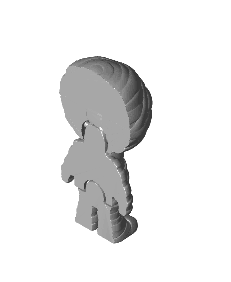 Little mummy + keychain 3d model