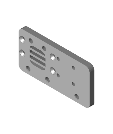 HMG7.3 MGN9-H Linear Rail Front X Carriage V2.stl 3d model