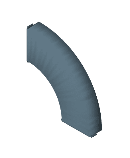 1 Lane 90 Degree Corner 150mm inner radius.3mf 3d model