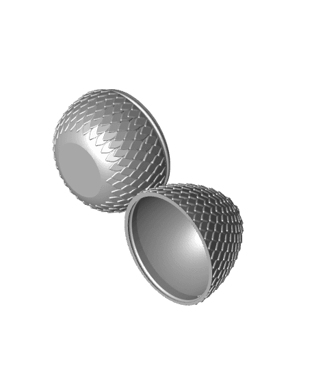 Large Threaded Scaly Egg 3d model