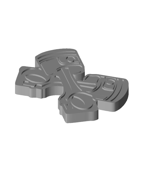 Pistons Keychain 3d model