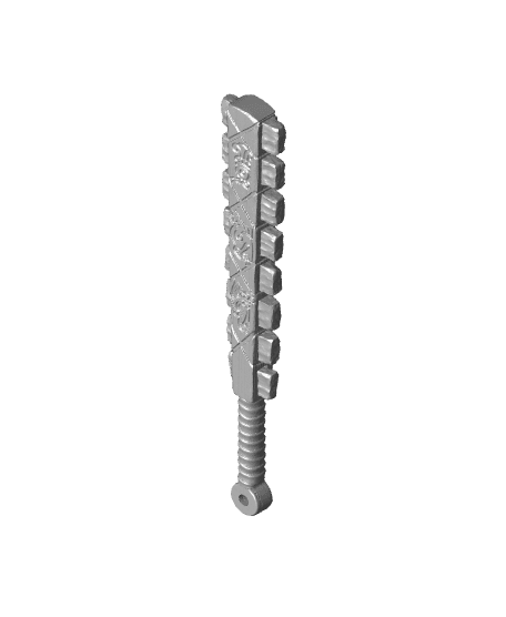 Maquahuitl - Full Size Aztec Weapon 3d model