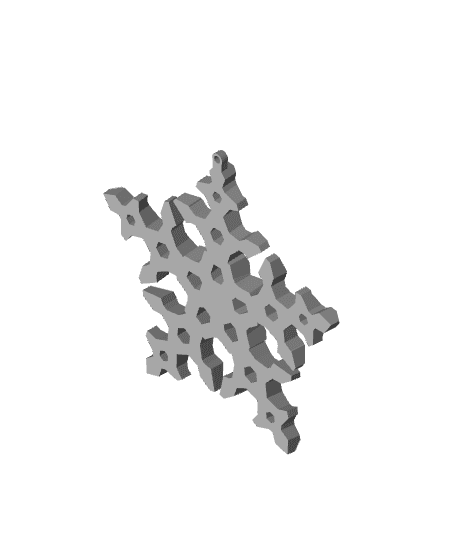 Angular Snowflake V1 3d model