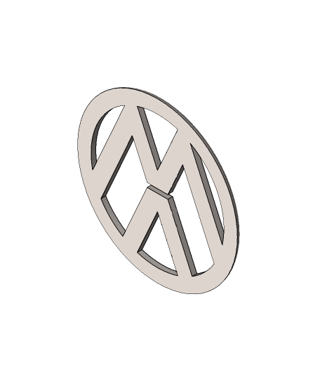 Volkswagon logo.SLDPRT 3d model