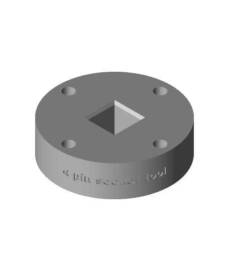 4pin socket tool 3d model