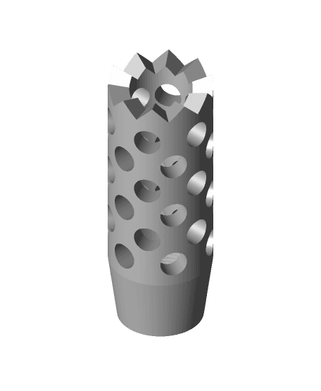 Breacher Style Muzzle Brake 3d model