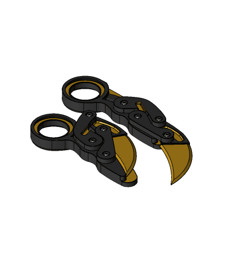 Folding Pocket Karambit 3d model