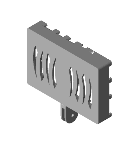 Pi Case for CR10 Z Axis Upright 25MM Fan and Pi Cam 3d model