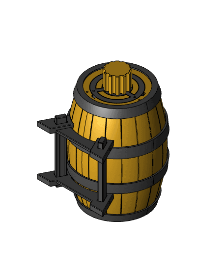 Print-in-Place Twisty Puzzle Box - Barrel 3d model