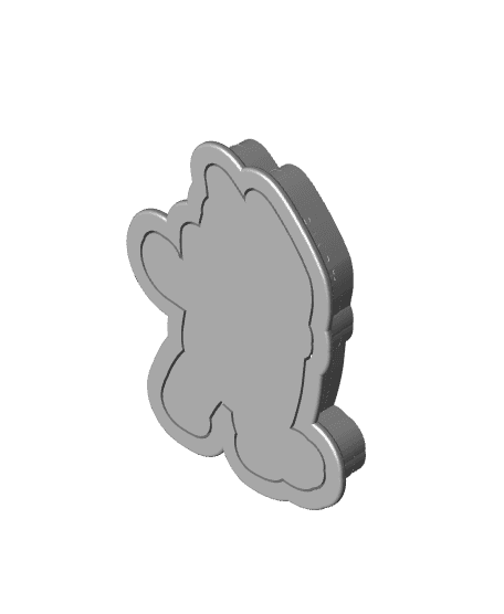 Bluey - Bandit Cookie Cutters and Stamps 3d model