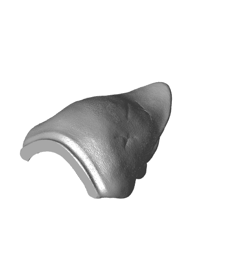 3D Printed Battle Damaged Pauldron Armor Model 3d model