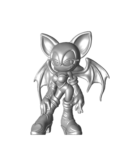 Rouge the Bat - Sonic Adventure 2 - Fan Art 3d model