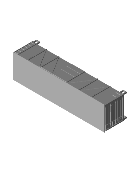 N Scale 40' single-sheathed Fowler boxcar 3d model