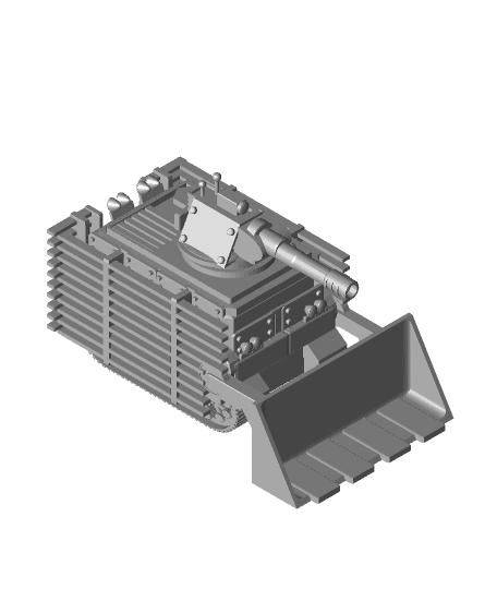 FHW:  Tunnel Mining Tank with Cave in cage (BoD) 3d model