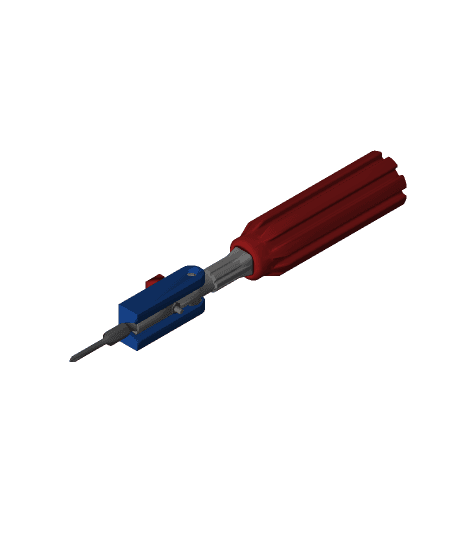 3D Printed Screwdriver (no magnets required!) 3d model