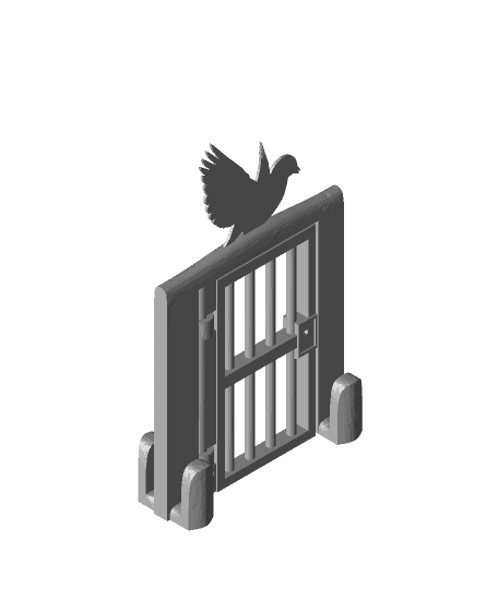 Twitter Jail Bird 3d model