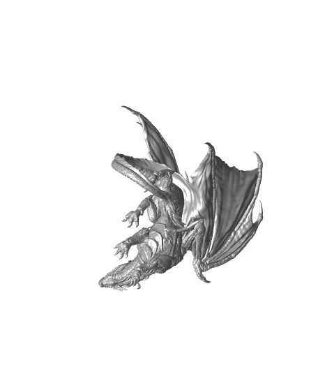 Ancient Red Dragon - Tabletop Miniature (Pre-Supported) 3d model