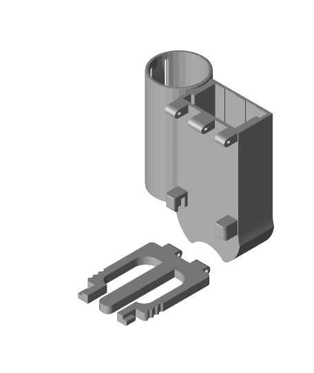 Case Leatherman Charge TTI w/wo LED Lenser P7 Clip Fix 3d model