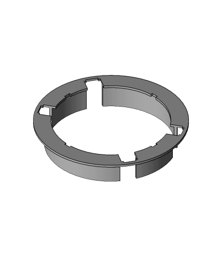 Toshiba Portable Air Conditioner (AC) Exhaust to 6 Inch Duct Adapter 3d model