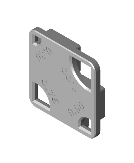 Radius Template (small) 3d model