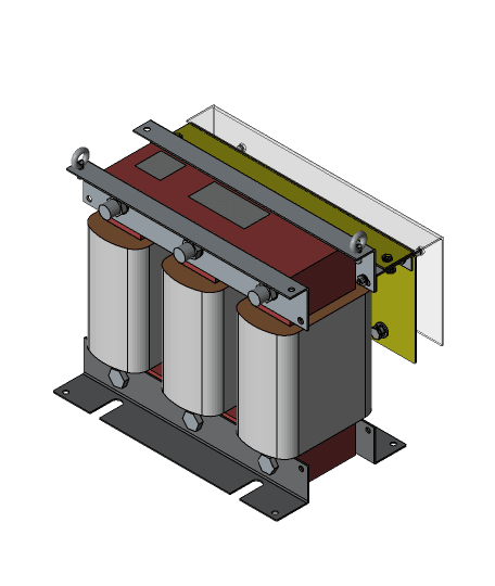 3PHASE 53 KVA AUTO ISOLATION TRANSFORMER 3d model