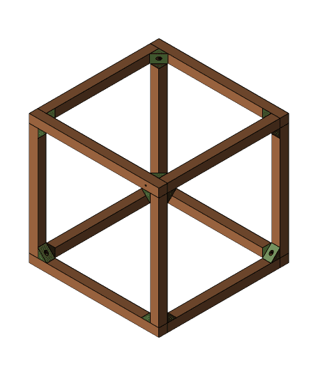 Corner brackets for simple square corner 3d model