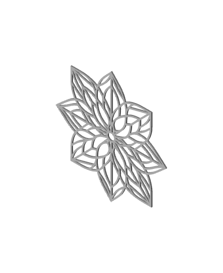 Minimalist Flower 3d model