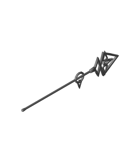 Spike Mage Staff 3d model