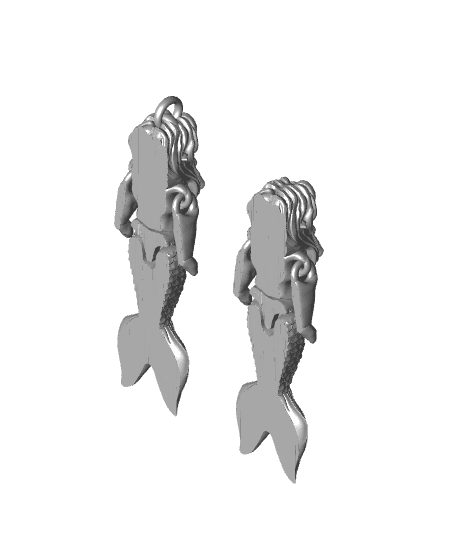 Flexi Tiny Mermaid and Mini Mermaid 3d model