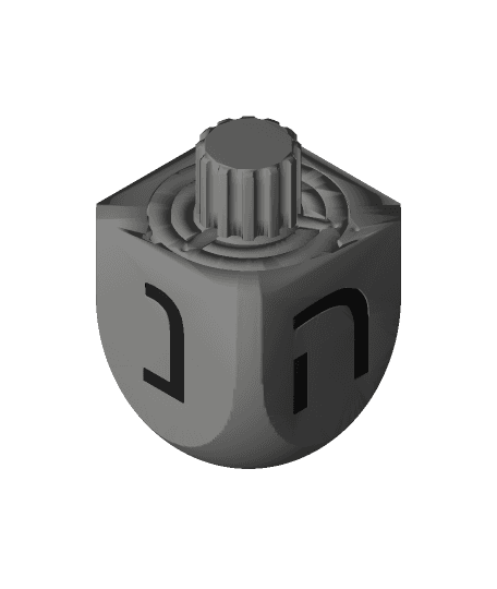 Print-in-Place Twisty Puzzle Box - Dreidel 3d model