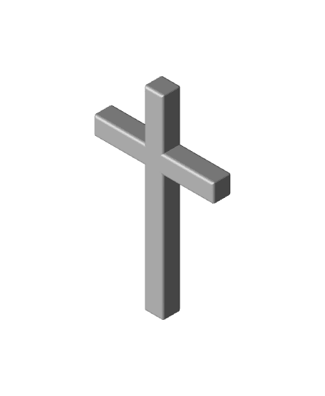 Alpha and Omega Cross with Base 3d model