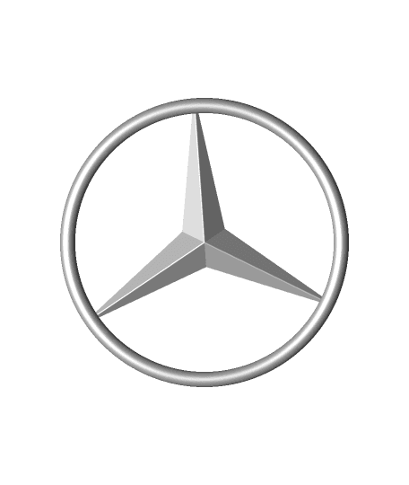 Mercedes benz logo.STL 3d model