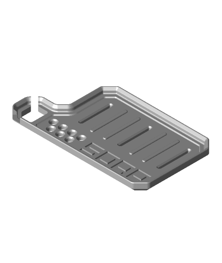 Shower Soap Dish (Adjustable) 3d model