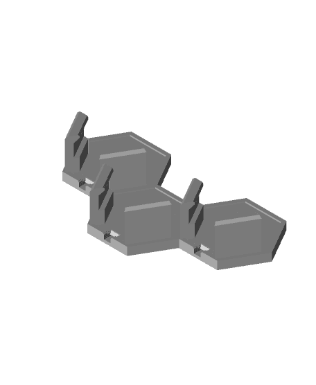 Modern Keychain Hanger - MINI 3d model