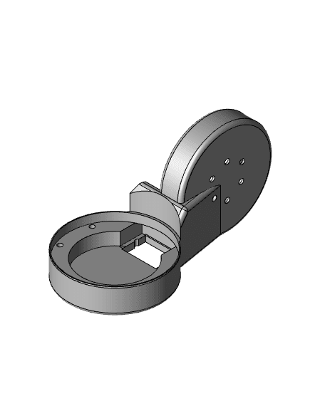 mit cheetah GIM6010-8 vertical mount.step 3d model