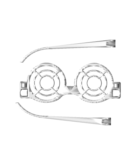 Rezz-Inspired Glasses Frames 3d model