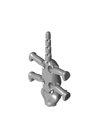 SIMPLE FLEXI TIGER- SUPPORT FREE - PRINT IN PLACE 3d model