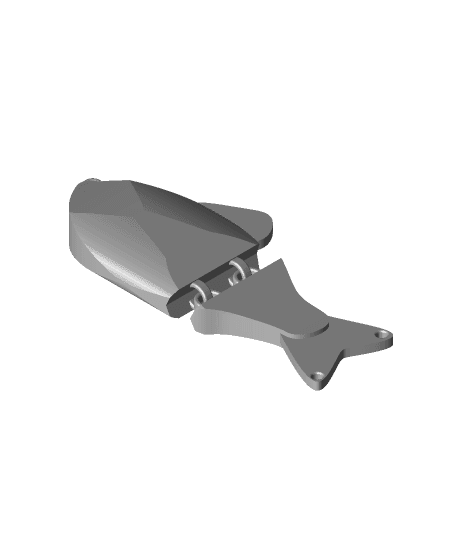 2-piece blue gill lure 3d model