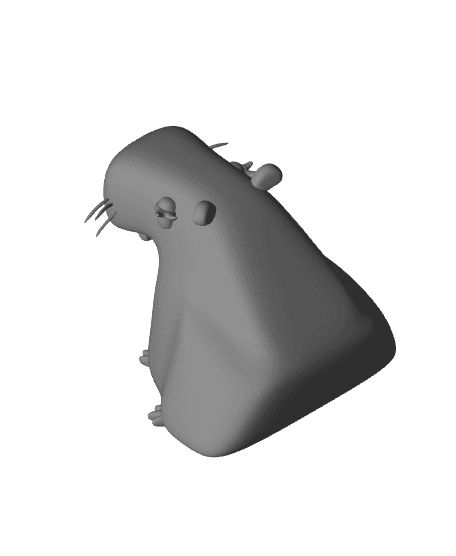 Cute Capivara 3d model