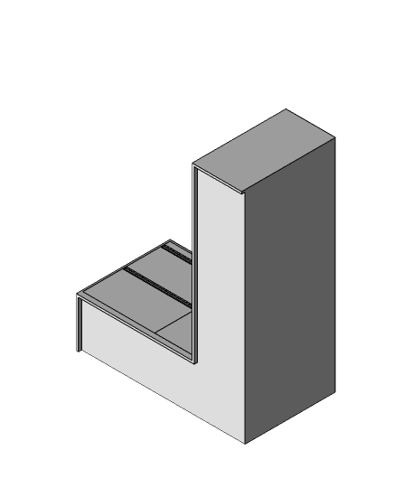 ARMÁRIO DE COZINHA EM (L).SLDPRT 3d model