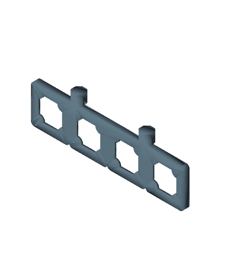 Multiboard Gridfinity 4x1 Holder 3d model