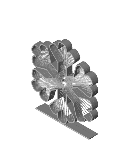 SNOWFLAKE STRING ART -fiocco di neve.stl 3d model