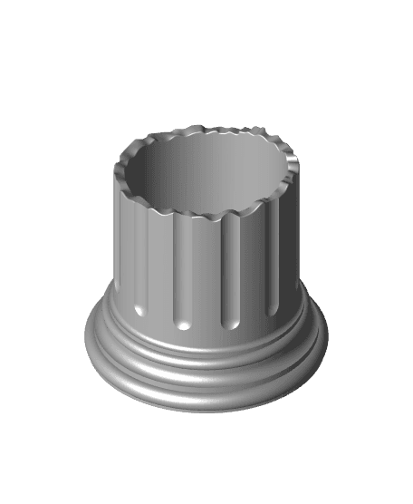 Q-Tips Dispenser Greek Pillar 3d model